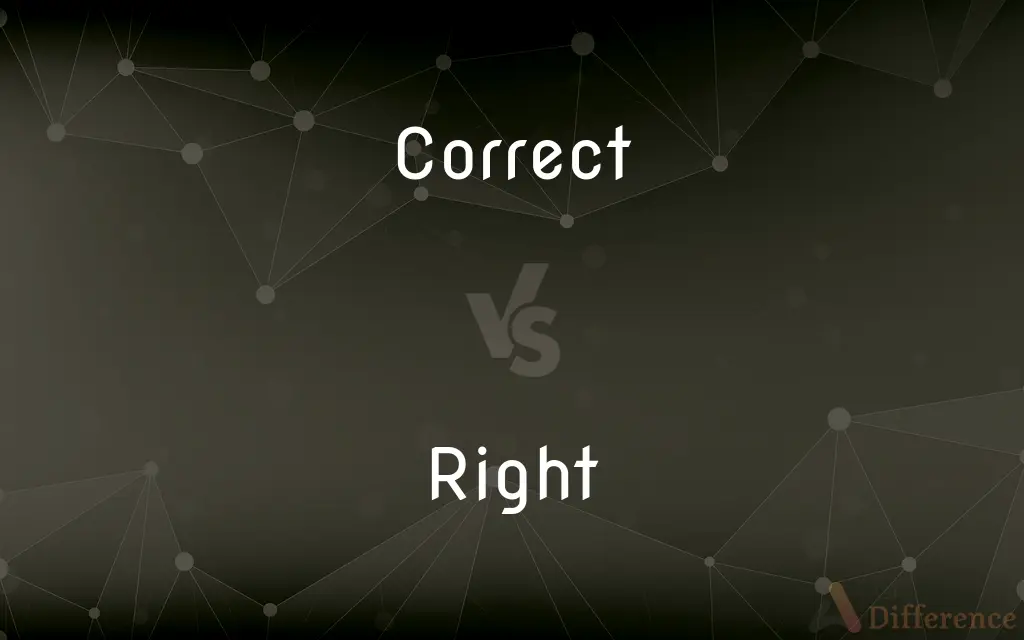 Correct vs. Right — What's the Difference?