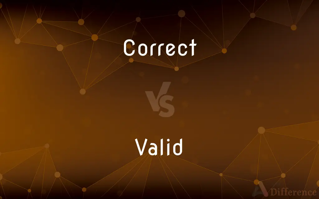 Correct vs. Valid — What's the Difference?