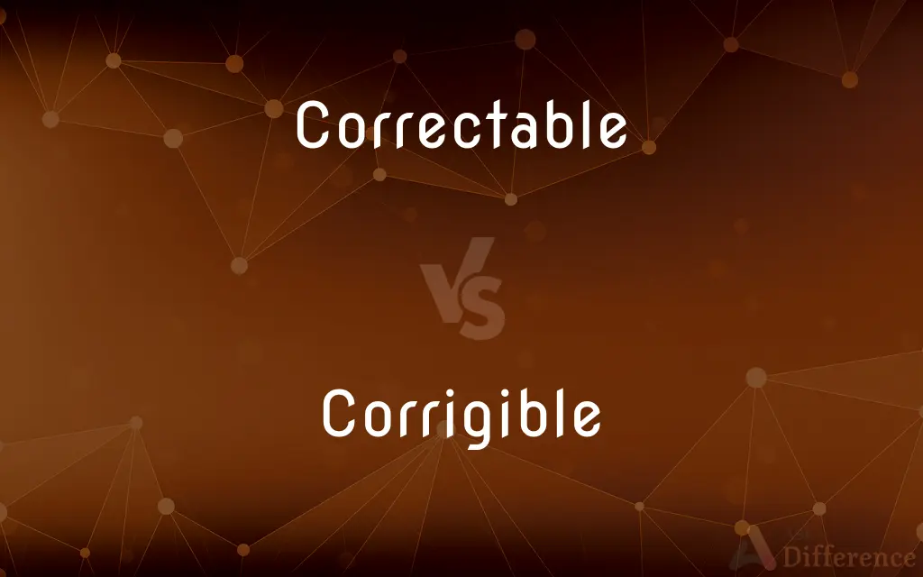 Correctable vs. Corrigible — What's the Difference?