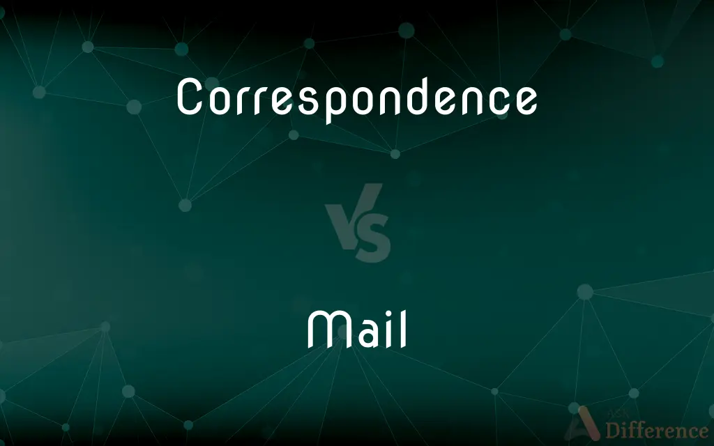 Correspondence vs. Mail — What's the Difference?