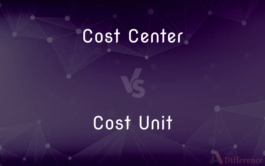 Cost Center vs. Cost Unit — What's the Difference?