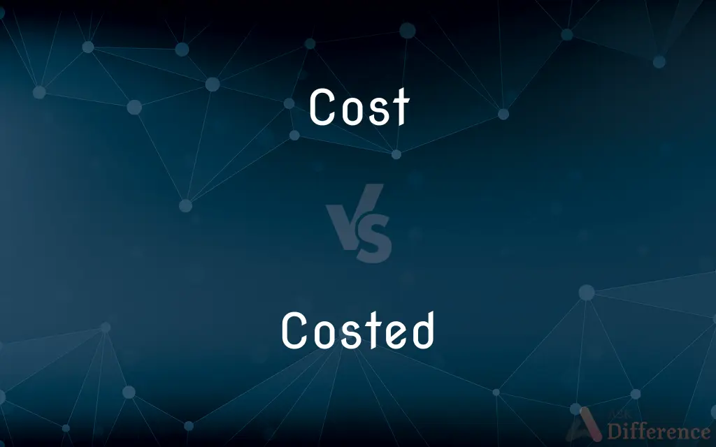 Cost vs. Costed — What's the Difference?