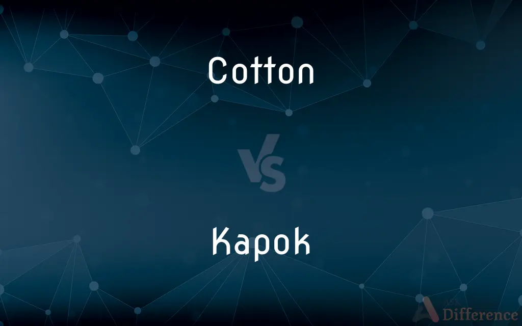 Cotton vs. Kapok — What's the Difference?