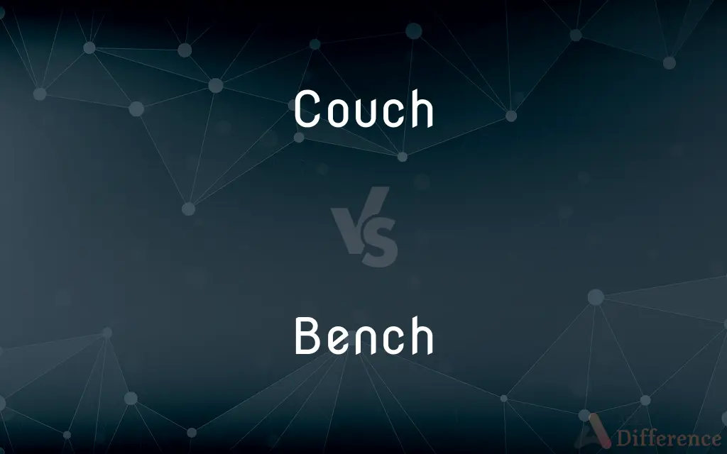 Couch vs. Bench — What's the Difference?