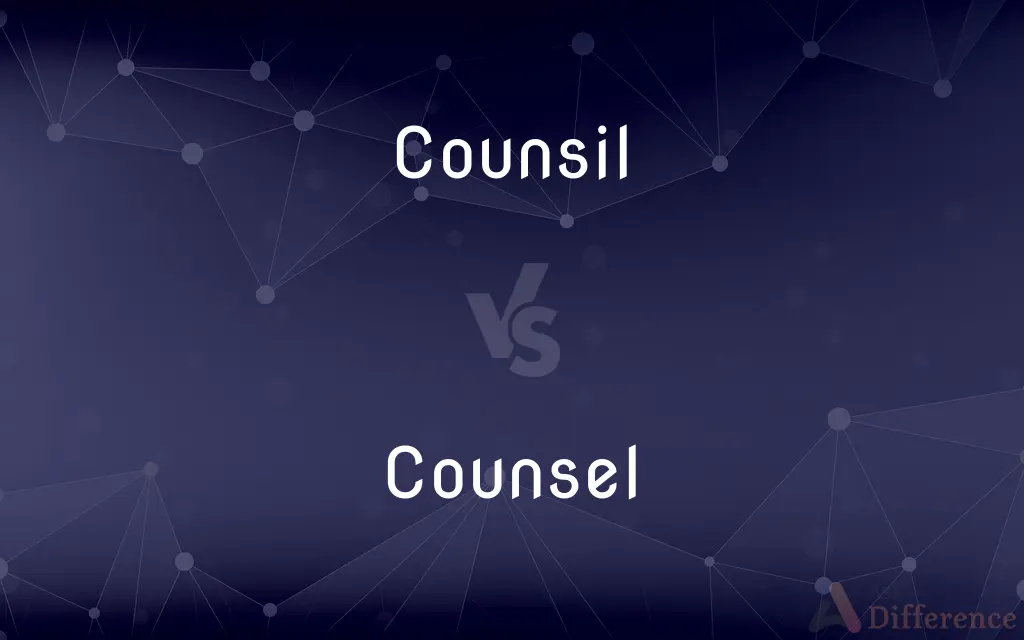 Counsil vs. Counsel — Which is Correct Spelling?