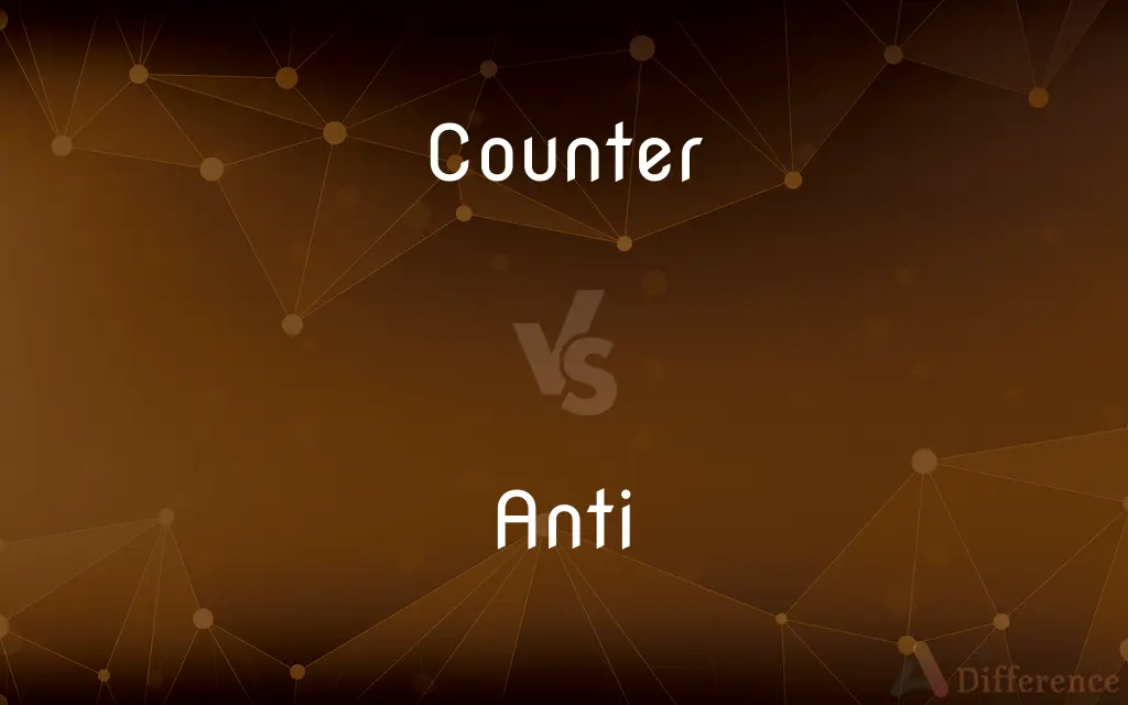 Counter vs. Anti — What's the Difference?