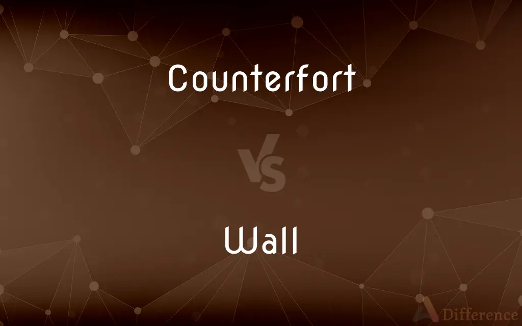 Counterfort vs. Wall — What's the Difference?