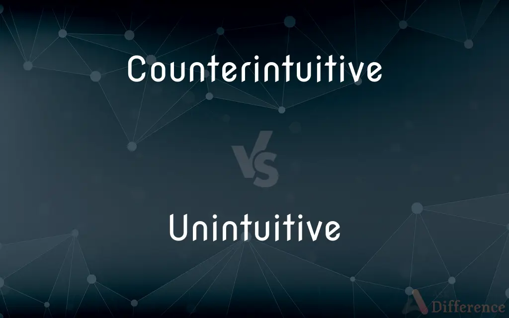 Counterintuitive vs. Unintuitive — What's the Difference?