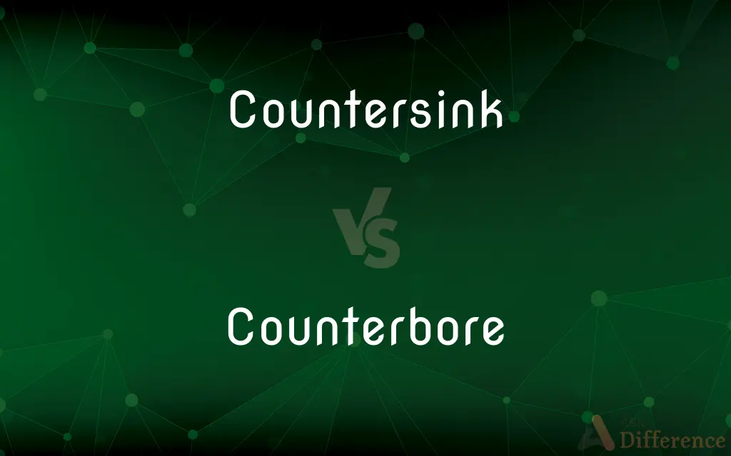 Countersink vs. Counterbore — What's the Difference?