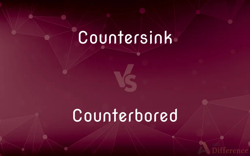 Countersink vs. Counterbored — What's the Difference?