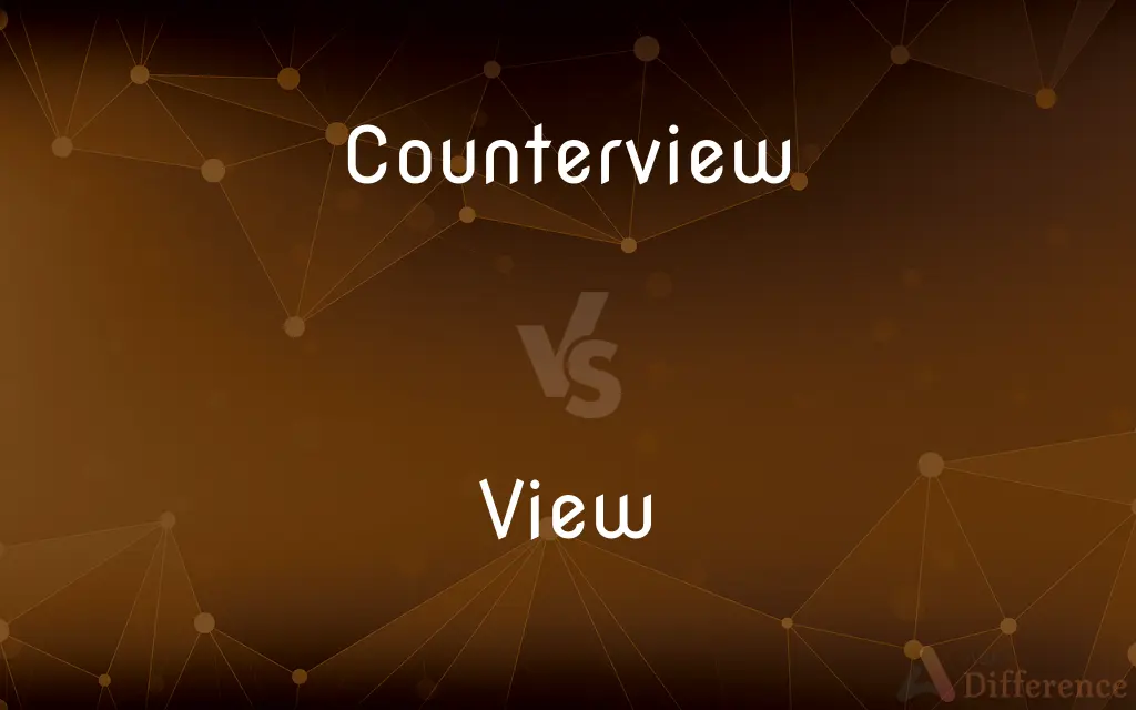 Counterview vs. View — What's the Difference?