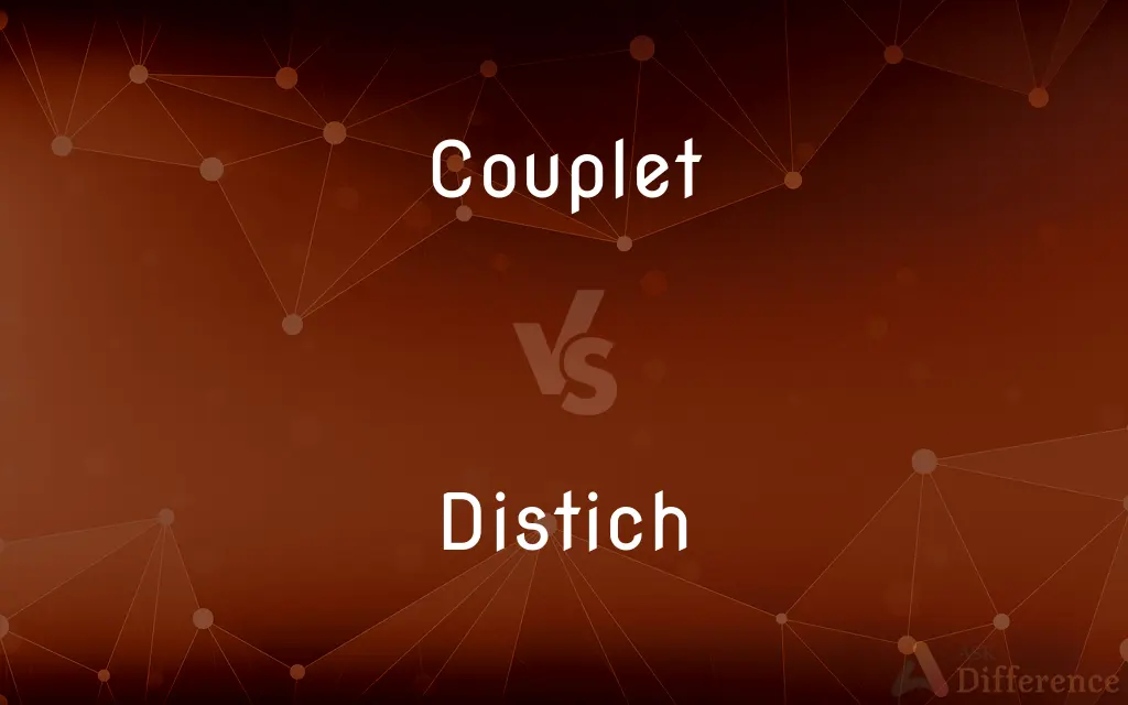 Couplet vs. Distich — What's the Difference?