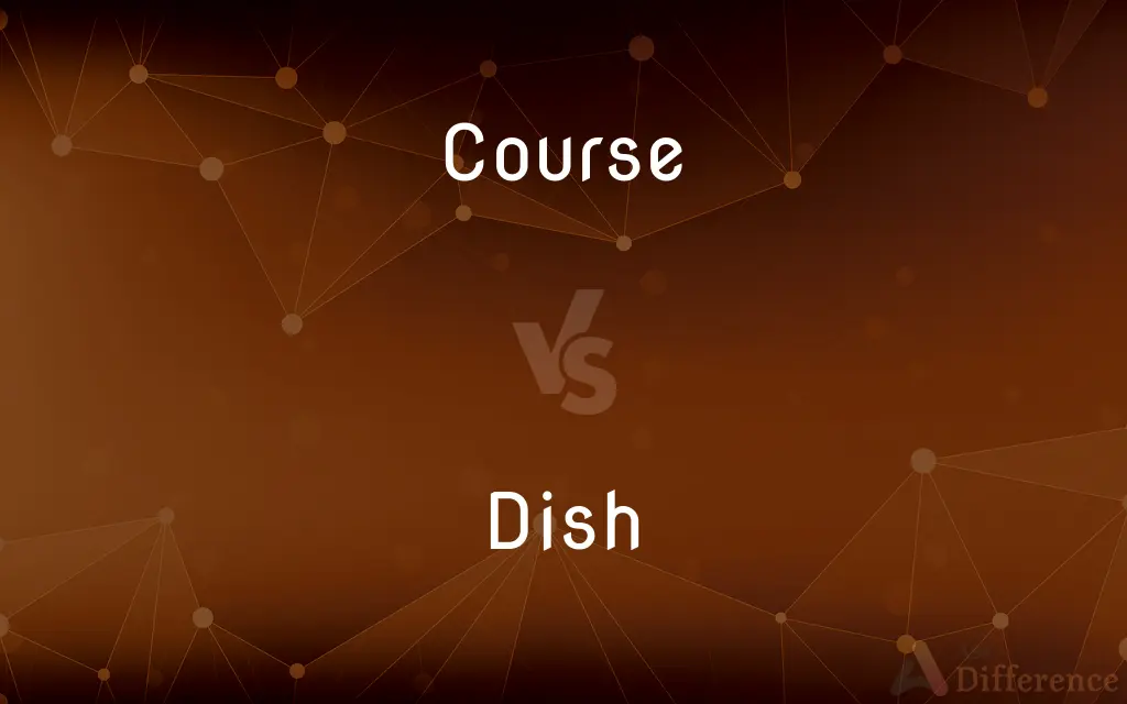 Course vs. Dish — What's the Difference?