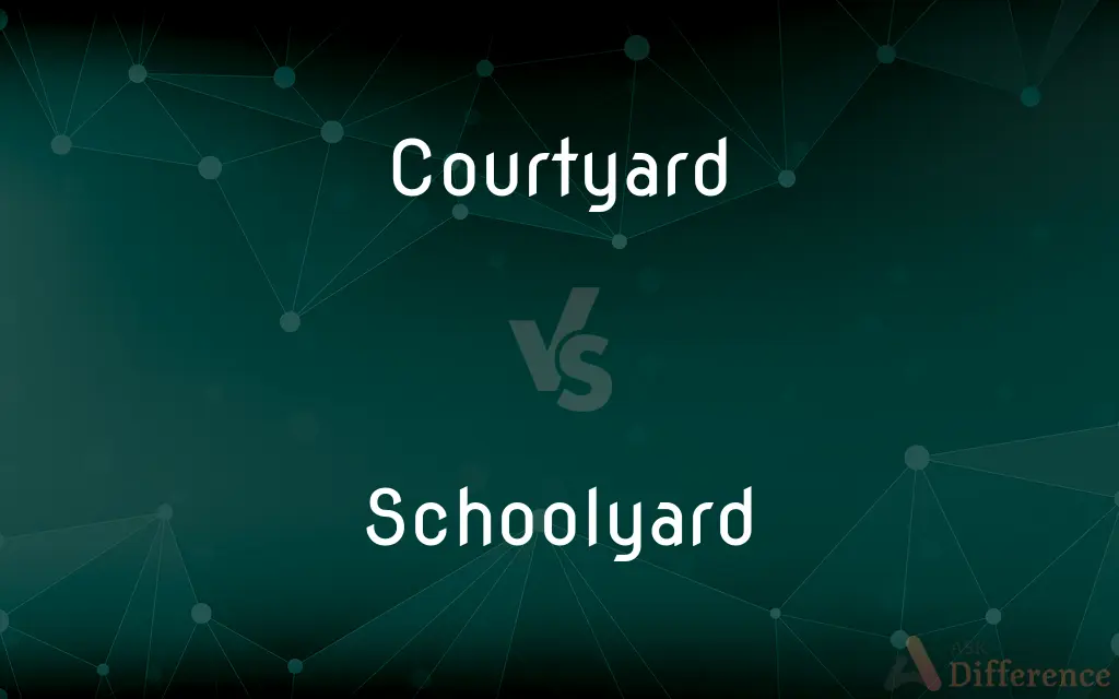 Courtyard vs. Schoolyard — What's the Difference?