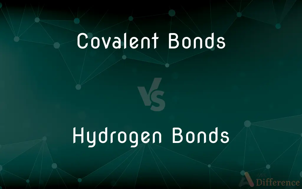 Covalent Bonds vs. Hydrogen Bonds — What's the Difference?