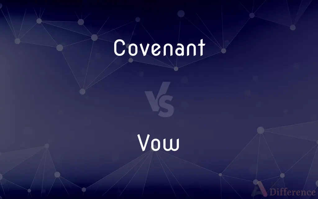 Covenant vs. Vow — What's the Difference?
