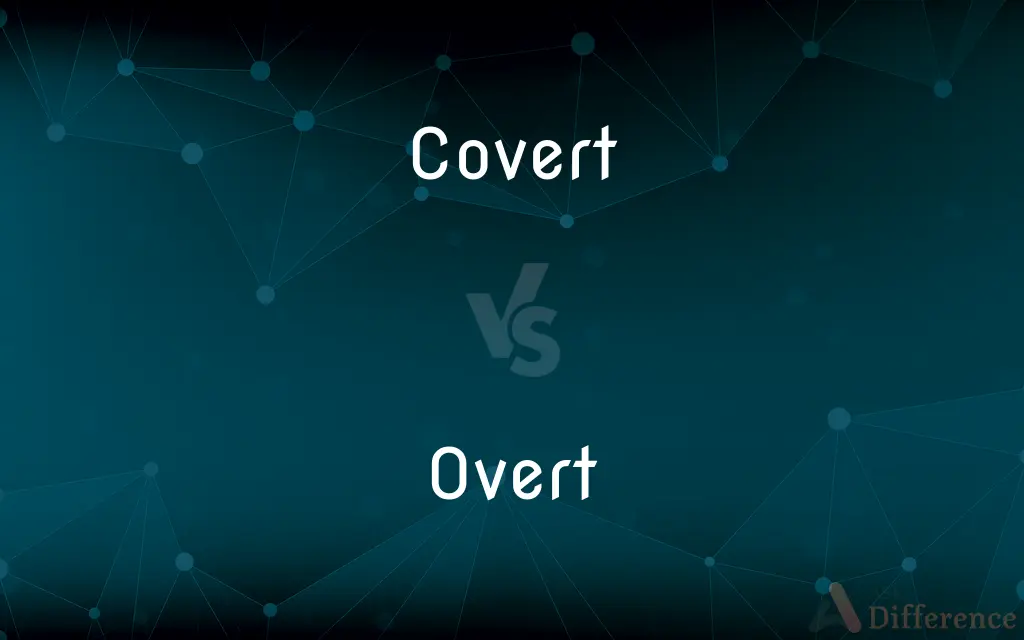 Covert vs. Overt — What's the Difference?