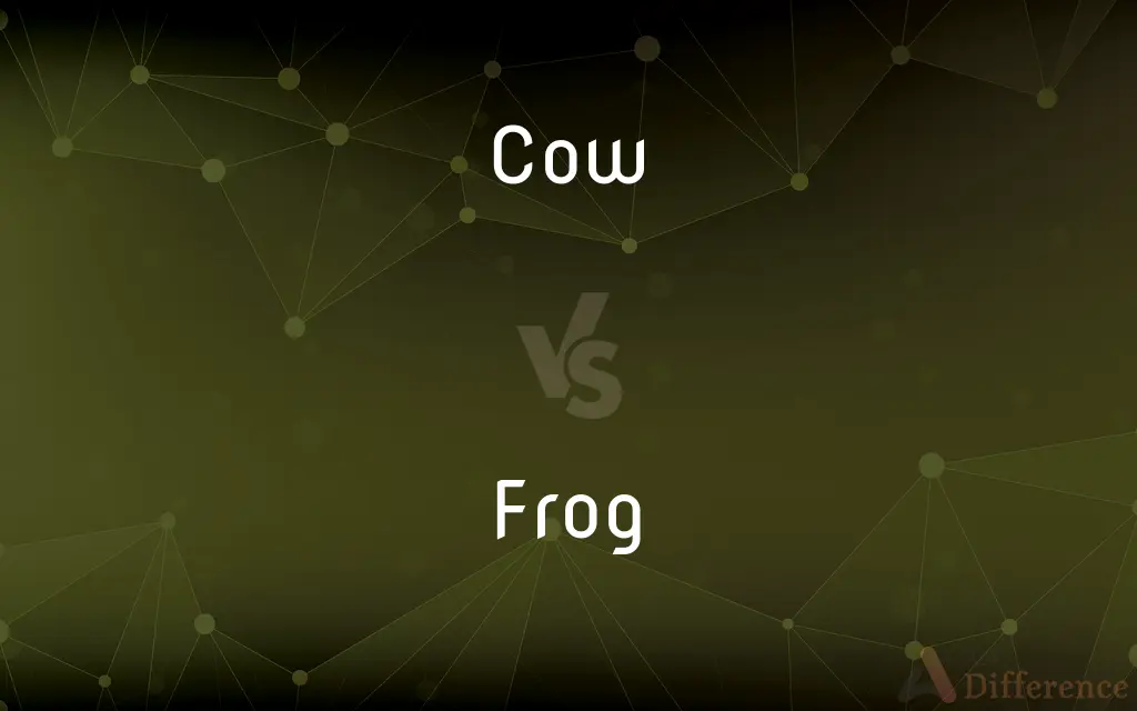 Cow vs. Frog — What's the Difference?
