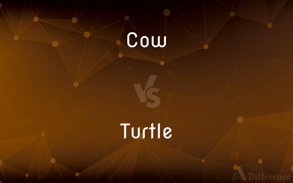 Cow vs. Turtle — What's the Difference?