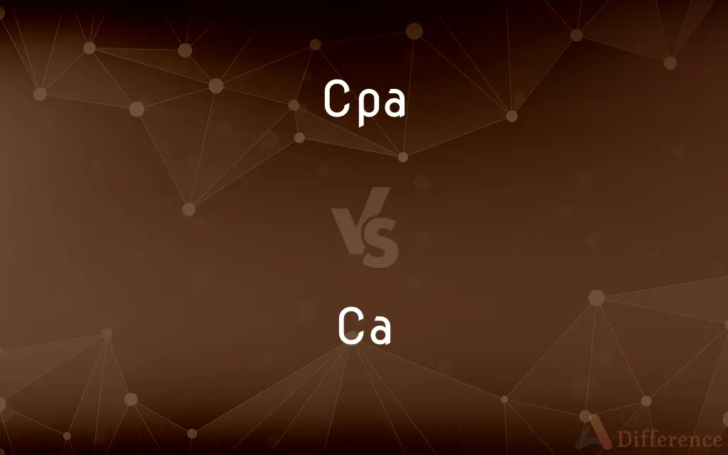 CPA vs. CA — What's the Difference?
