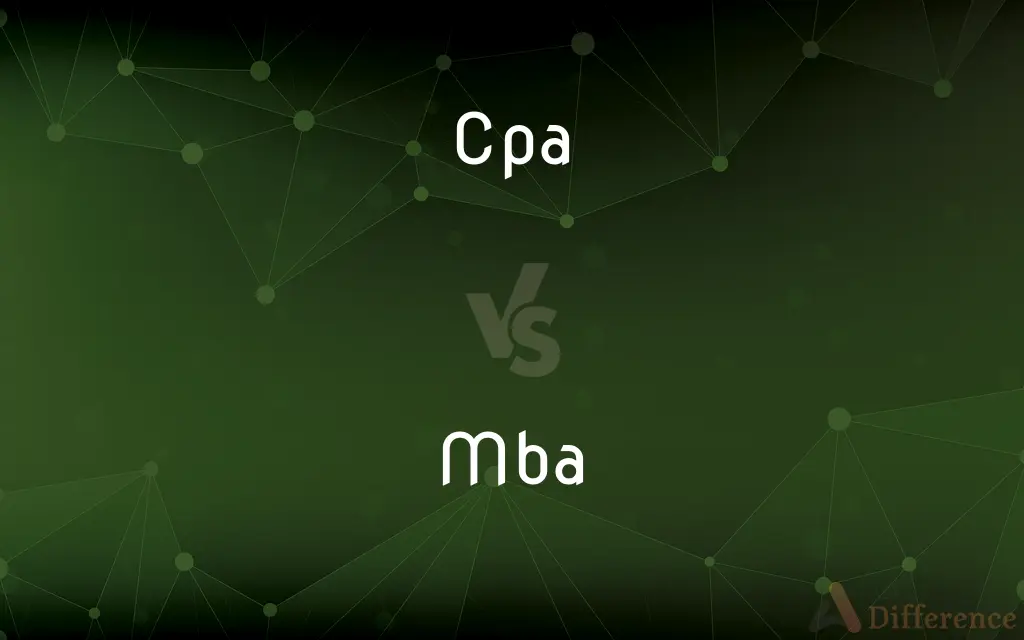 Cpa vs. Mba — What's the Difference?
