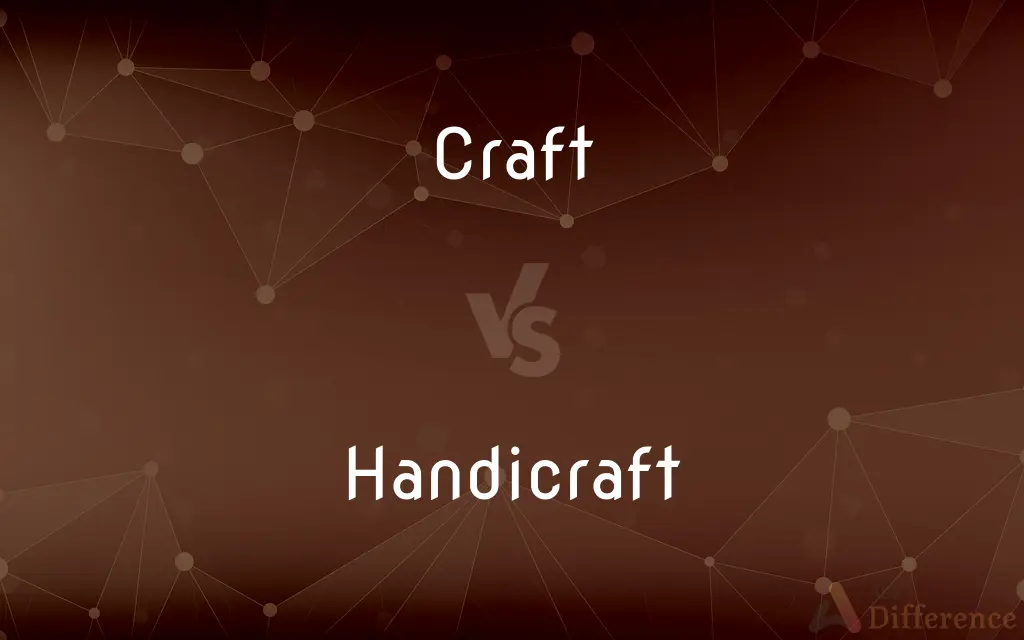 Craft vs. Handicraft — What's the Difference?