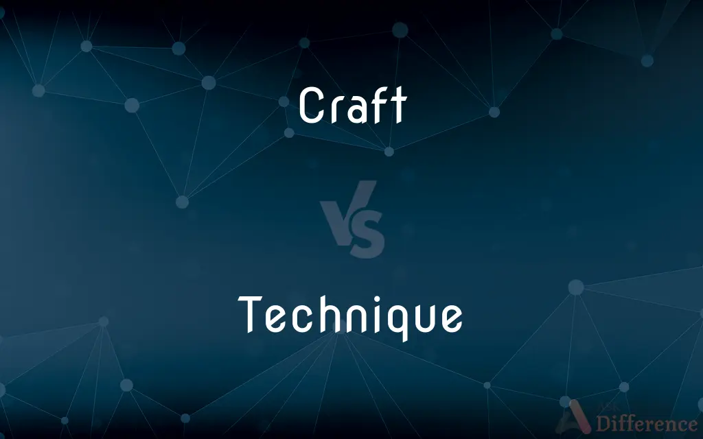 Craft vs. Technique — What's the Difference?