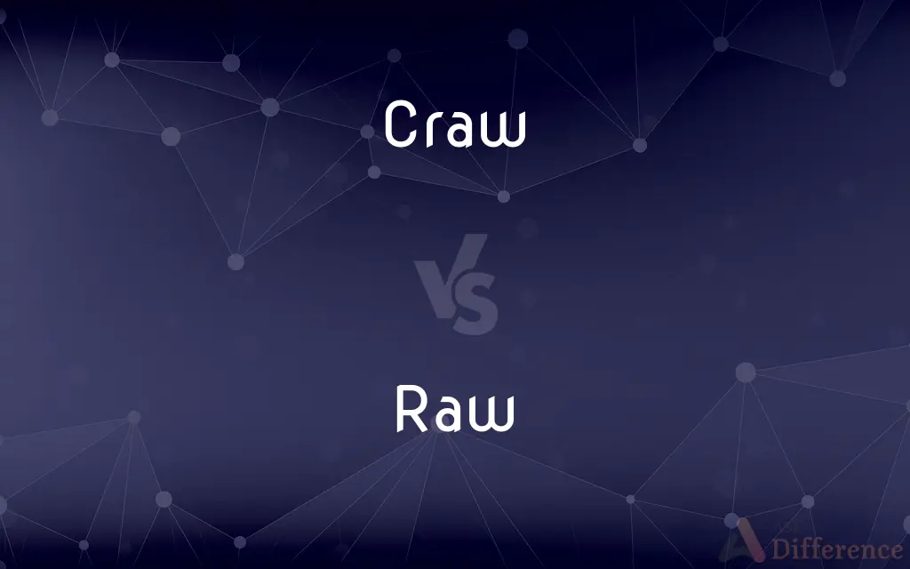 Craw vs. Raw — What's the Difference?