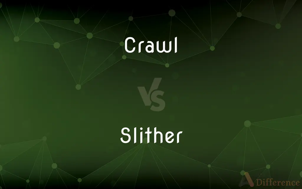 Crawl vs. Slither — What's the Difference?