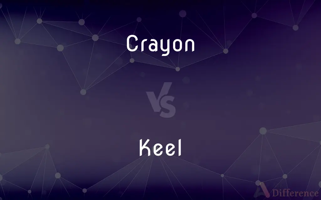 Crayon vs. Keel — What's the Difference?