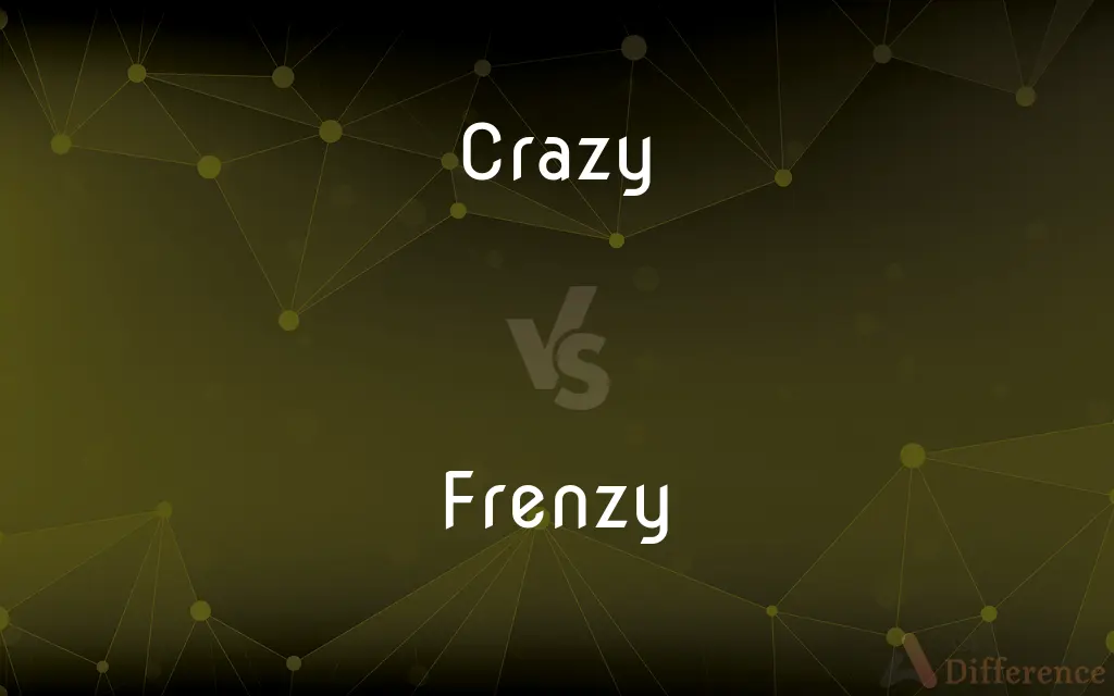 Crazy vs. Frenzy — What's the Difference?