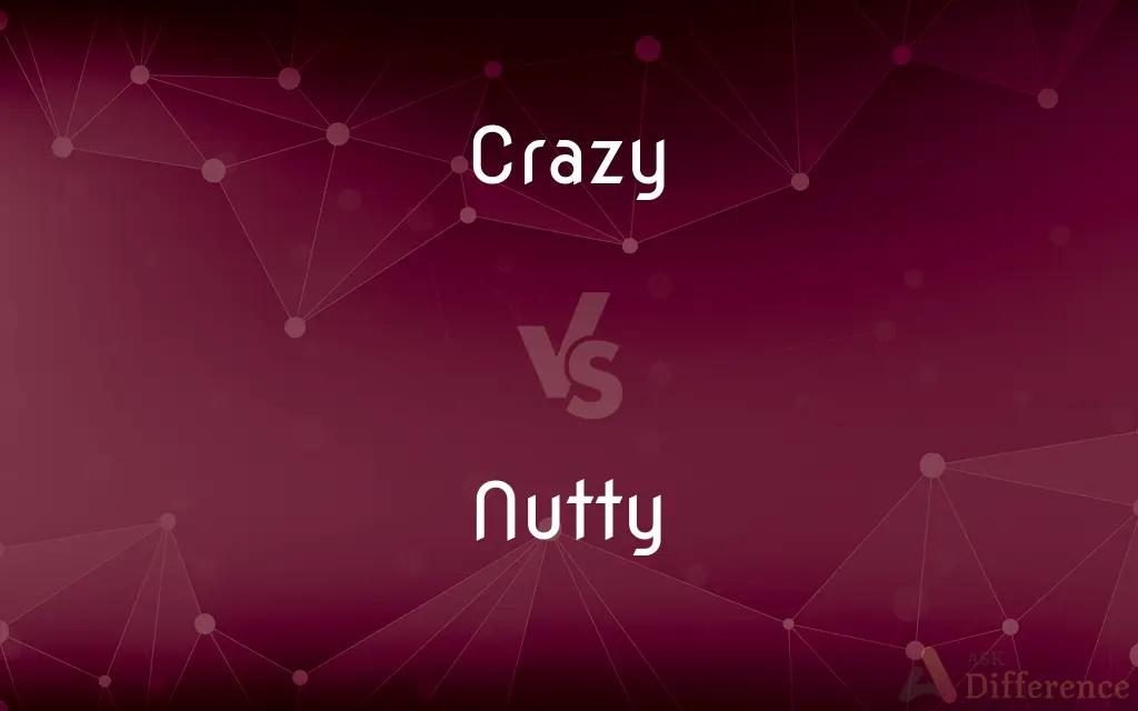Crazy vs. Nutty — What's the Difference?