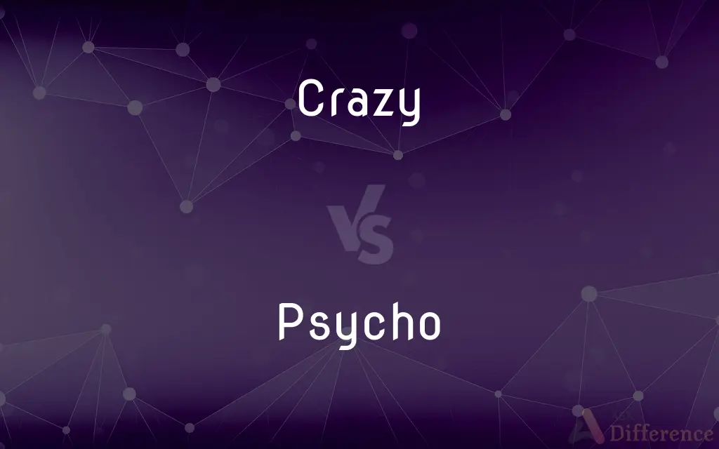 Crazy vs. Psycho — What's the Difference?