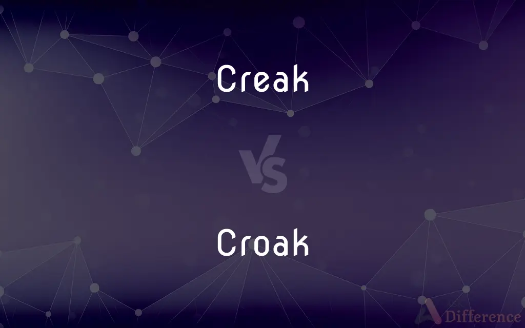 Creak vs. Croak — What's the Difference?