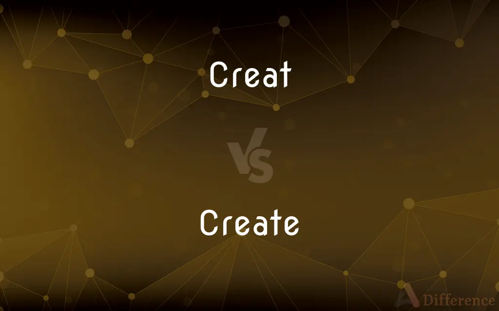 Creat vs. Create — What's the Difference?