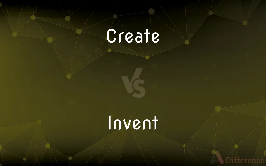 Create vs. Invent — What's the Difference?