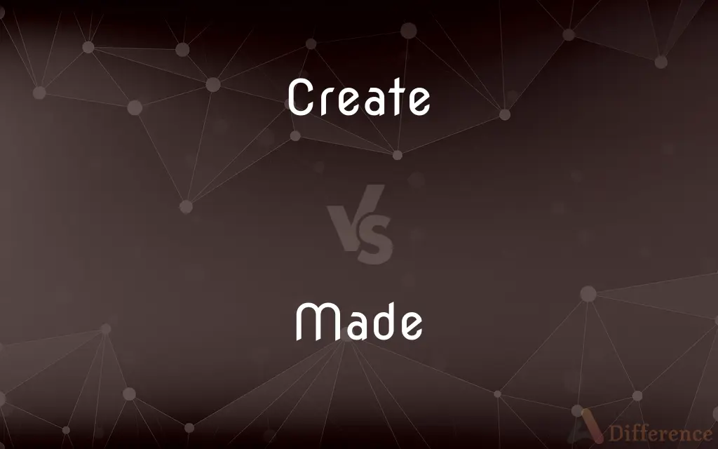 Create vs. Made — What's the Difference?