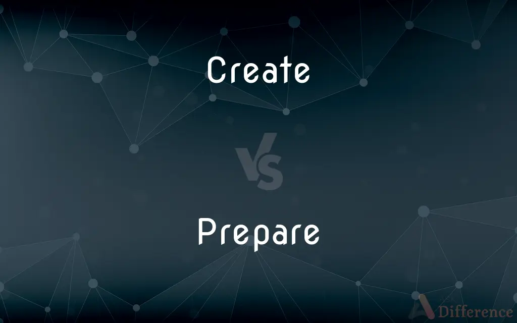 Create vs. Prepare — What's the Difference?