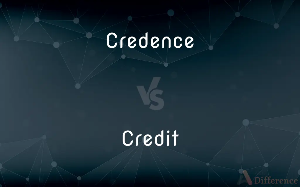 Credence vs. Credit — What's the Difference?