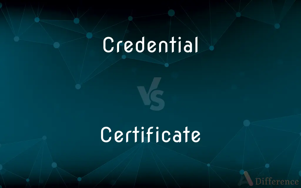 Credential vs. Certificate — What's the Difference?