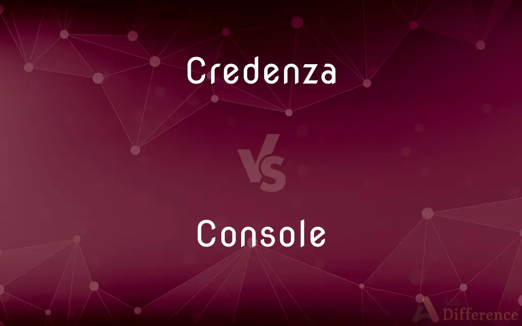 Credenza vs. Console — What's the Difference?