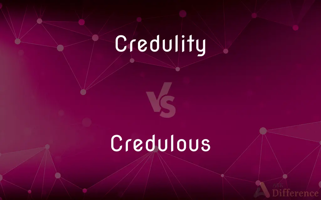 Credulity vs. Credulous — What's the Difference?