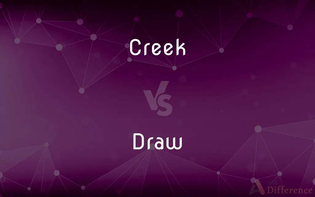Creek vs. Draw — What's the Difference?