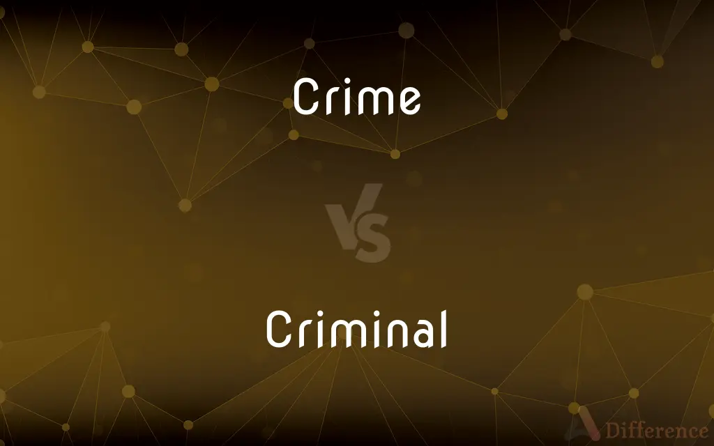Crime vs. Criminal — What's the Difference?