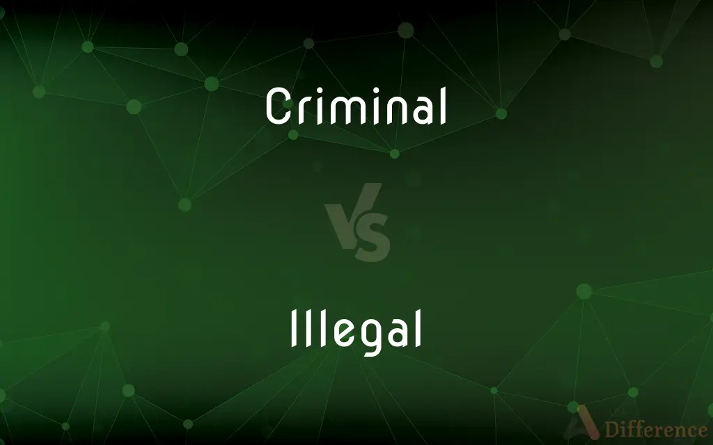 Criminal vs. Illegal — What's the Difference?