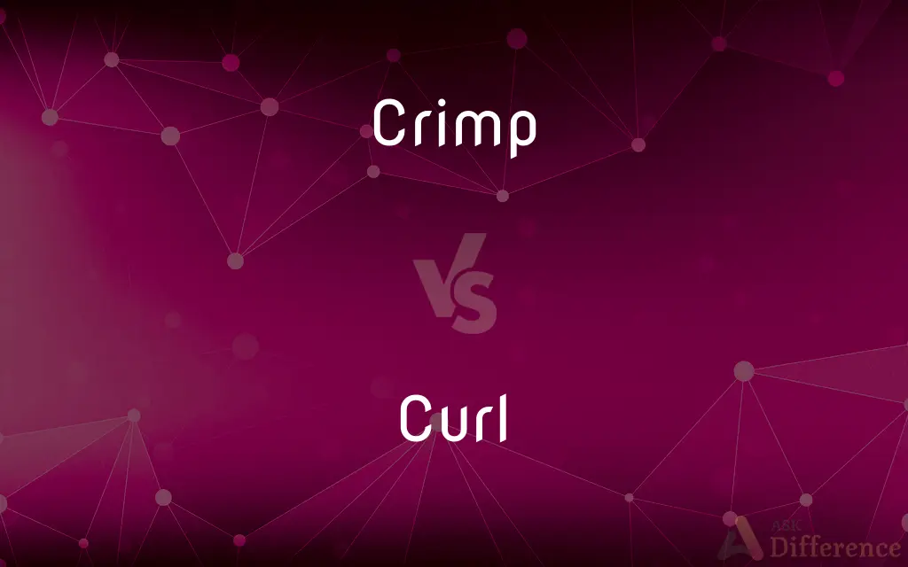 Crimp vs. Curl — What's the Difference?