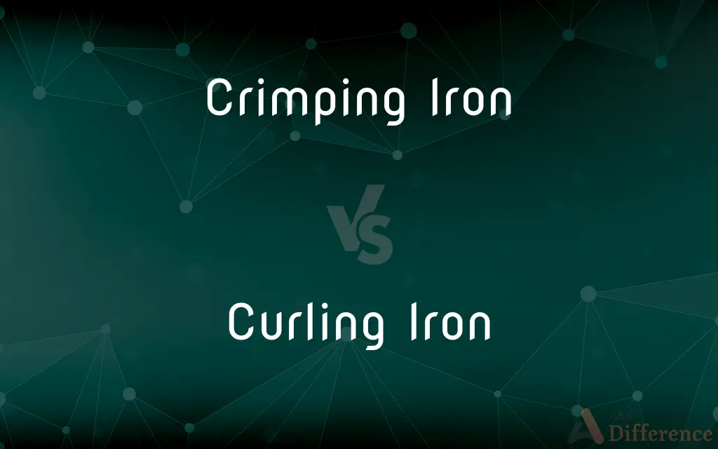 Crimping Iron vs. Curling Iron — What's the Difference?