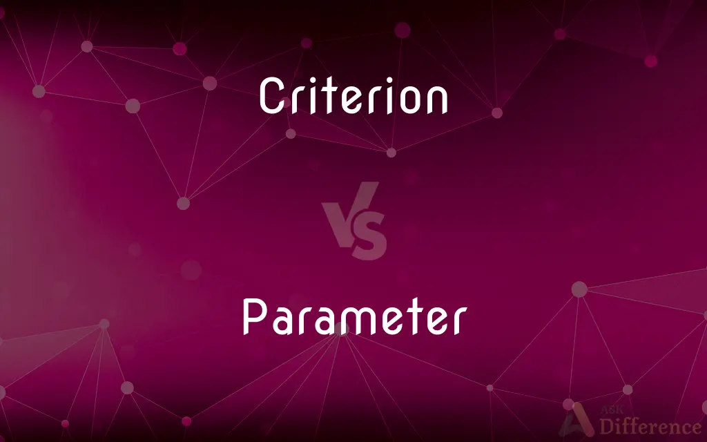 Criterion vs. Parameter — What's the Difference?