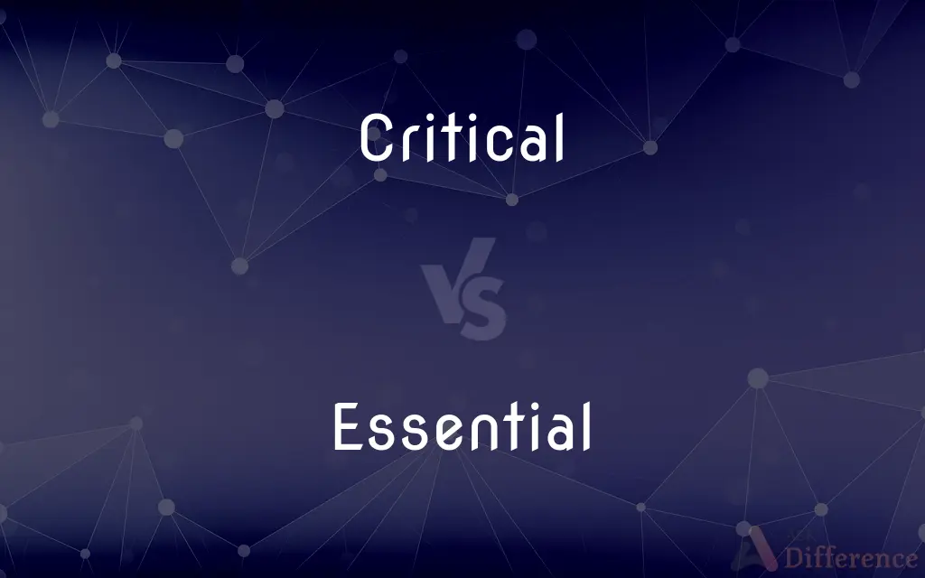 Critical vs. Essential — What's the Difference?