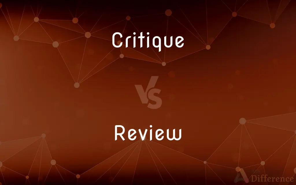 difference between critique and book review